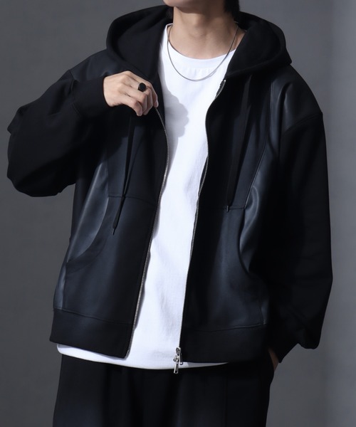 welise（ウェライズ） パーカー 「welise/ウェライズ」PUレザー