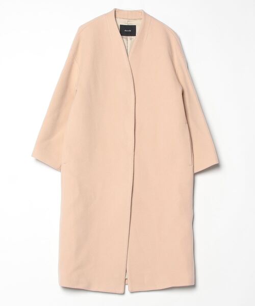 stellina ベージュ ノーカラーコート 6y 120 allureville（アルアバイル） ノーカラーコート 2 ベージュ レディース