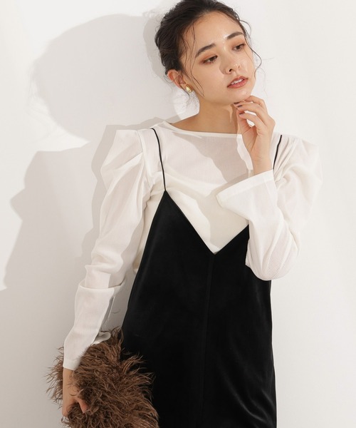 N.Natural Beauty Basic tシャツ フロッキートップス「WEB限定