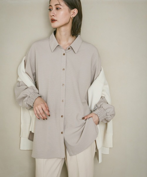 まこまこ 完売  BACKラップ プル オーバーシャツ ブラウス ピコデザインフラップブラウス | Blouse | HER. Online Store