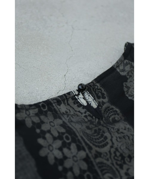 cawaii tシャツ 版画アートの重なるベールカットソートップス