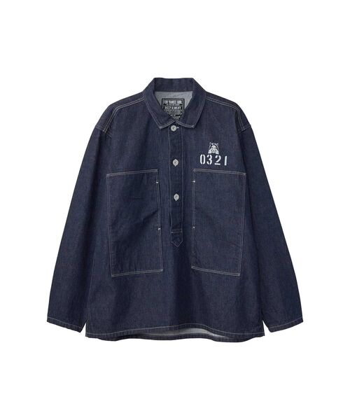 HYSTERIC GLAMOUR シャツ 0321 デニムプルオーバーシャツ メンズ