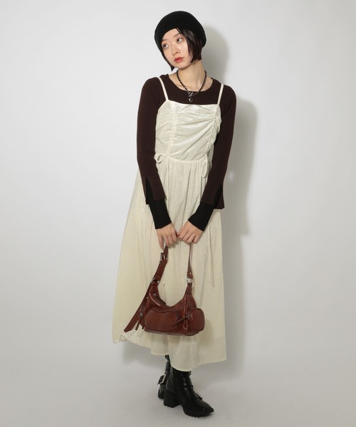 PAGEBOY（ページボーイ） ワンピース シャーリングベロアキャミ