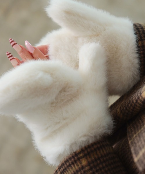 FREAK'S STORE フリークスストア リアルファー　羊皮　手袋付き FREAK'S STORE フリークスストア リアルファー 羊皮 手袋付き｜手袋