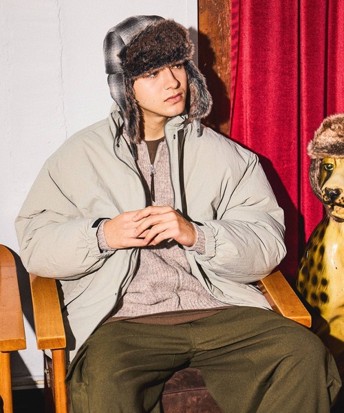 niko and…（ニコアンド） ブルゾン アウター ナイロン中綿スタンド