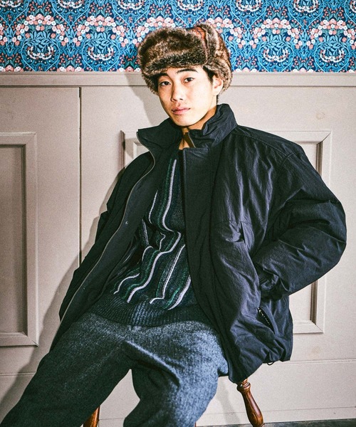 niko and…（ニコアンド） ブルゾン アウター ナイロン中綿スタンド