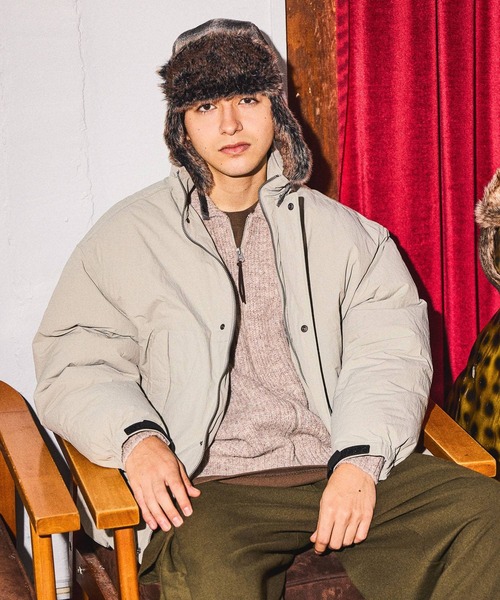 niko and…（ニコアンド） ブルゾン アウター ナイロン中綿スタンド