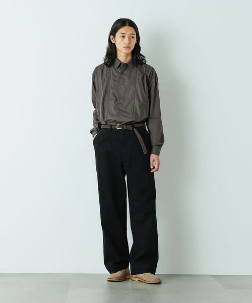 Whim Gazette(ウィム ガゼット)｜バイオ加工チノパンツ/ベージュ の