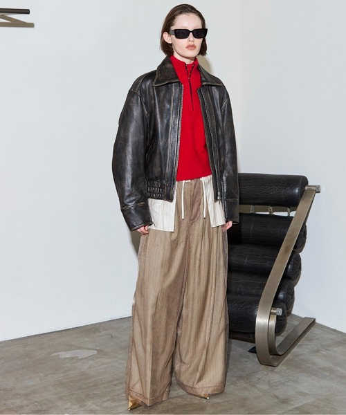 MAISON SPECIAL（メゾンスペシャル） ブルゾン アウター Real Leather