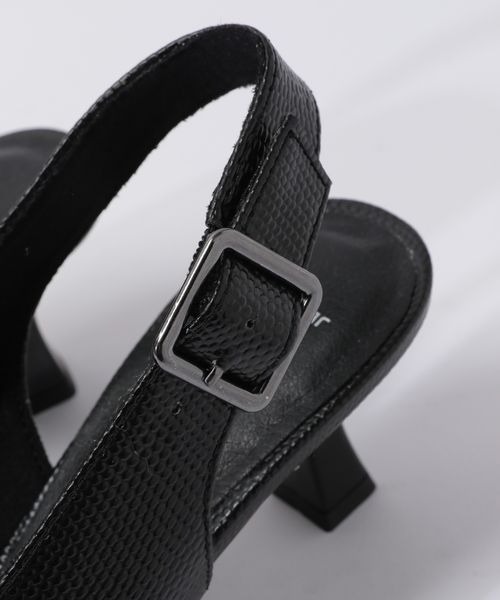 「JEANASIS」 ヒールサンダル MEDIUM シルバー レディース_画像6