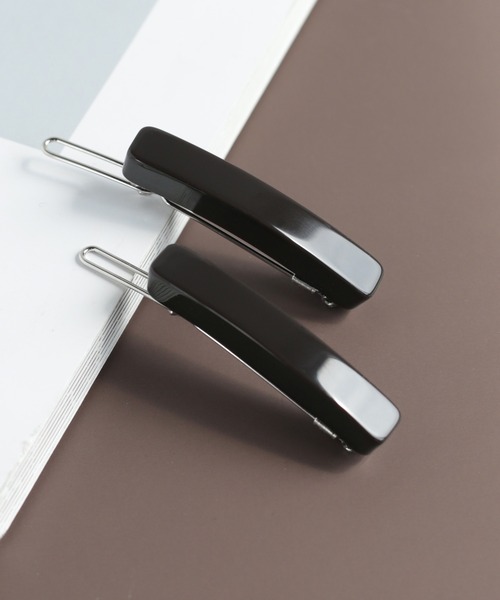 985　アネモネ ANEMONE（アネモネ） シックカラースクエアヘアピン「2本セット