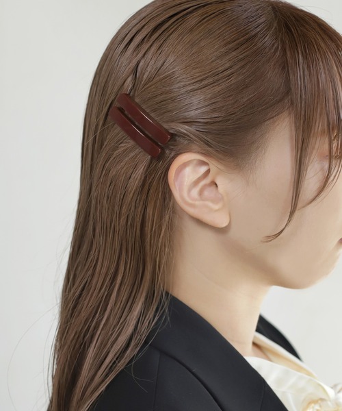 ANEMONE（アネモネ） シックカラースクエアヘアピン「2本セット