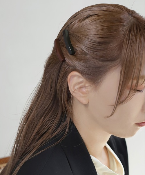 ANEMONE（アネモネ） シックカラースクエアヘアピン「2本セット