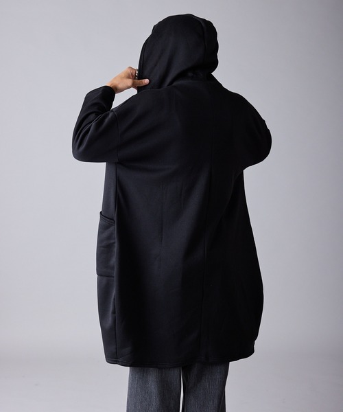 Theater code パーカー Brushed Lining Double-Zipper Long Zip Hoodie