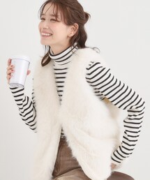 Cutie Blonde（キューティーブロンド） ベスト ジレ ふわふわフェイク