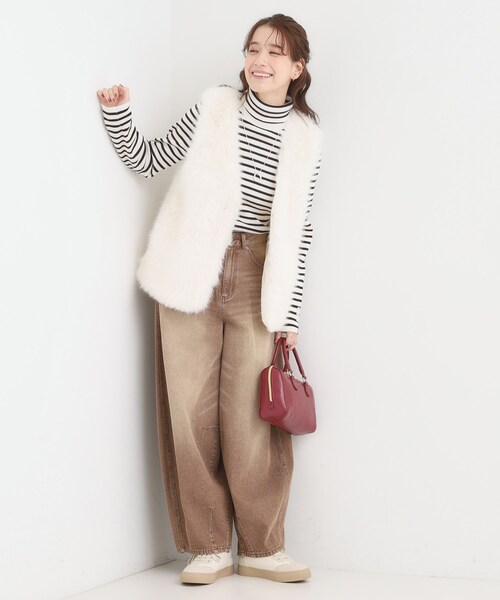 Cutie Blonde（キューティーブロンド） ベスト ジレ ふわふわフェイク