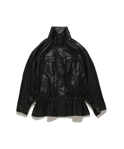 Henon. ブルゾン アウター GATHERING OVER BLOUSON レディース