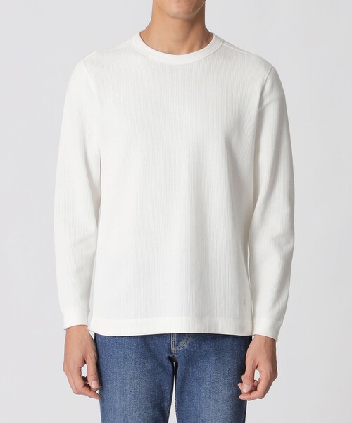 PAUL STUART（ポールスチュアート） tシャツ ダブルフェイスワッフルT