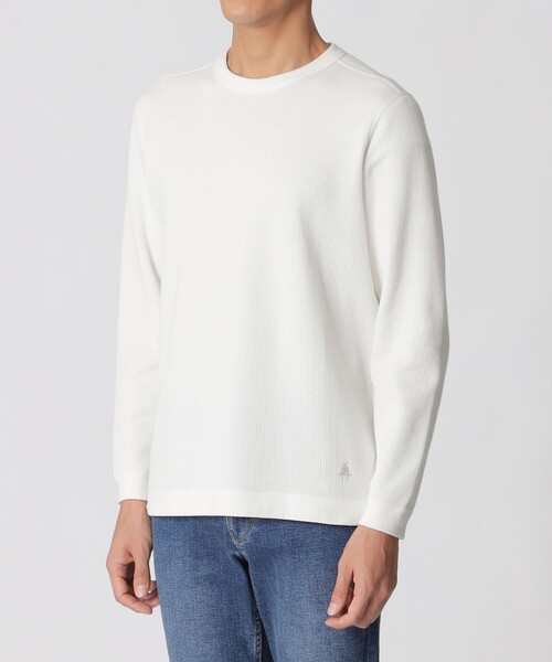 PAUL STUART（ポールスチュアート） tシャツ ダブルフェイスワッフルT 