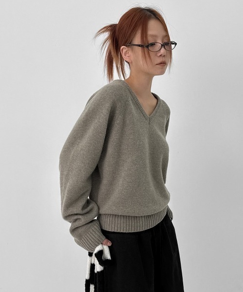 Last SAMPLE ラストサンプル　リブニットセーター UNTITLED ニット セーター 「アンサンブル可能/8色展開」ミラノリブ