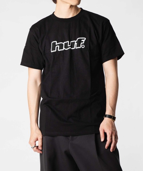HUF Tシャツ ブラック Lサイズ HUF（ハフ） tシャツ HUF H DOT S/S TEE 半袖プリント Tシャツ メンズ
