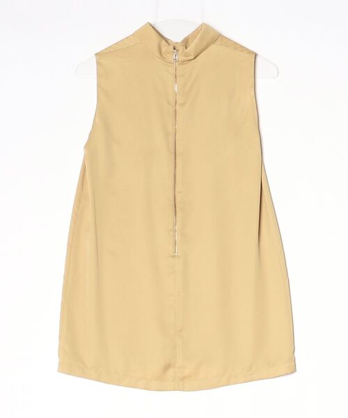 「CACHAREL」 ノースリーブシャツ 40 シルバー レディース_画像2
