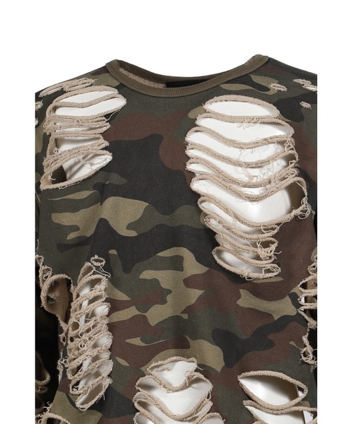 JUN/NAKAYAMA（ジュンナカヤマ） トレーナー スウェット DISTRESSED