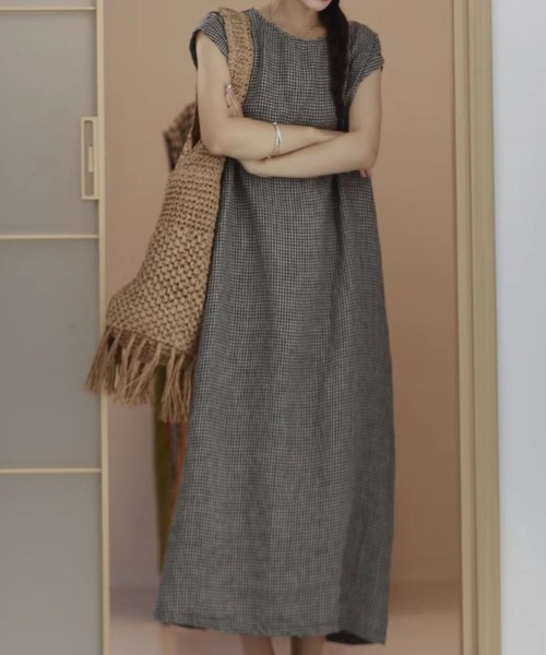 「CADBURY」 ノースリーブワンピース X-LARGE ブラック レディース_画像4