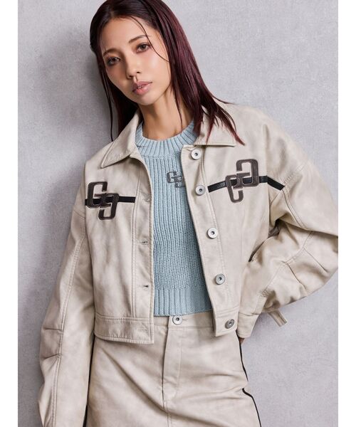 GYDA（ジェイダ） ブルゾン アウター GGラインFake Leatherブルゾン