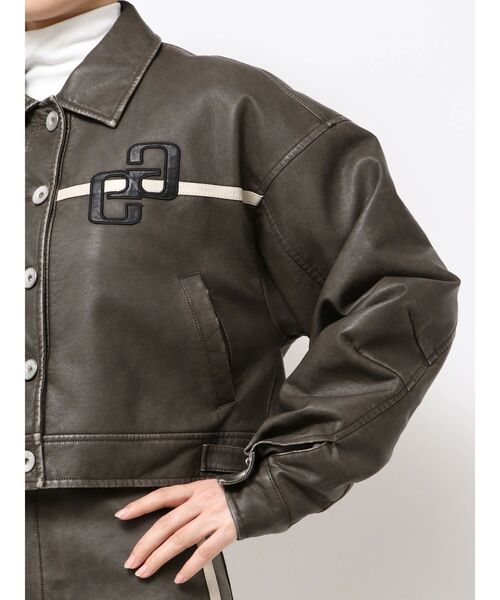 GYDA（ジェイダ） ブルゾン アウター GGラインFake Leatherブルゾン