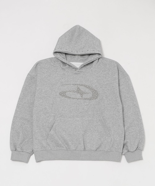 パーカー マルチスタッズビッグパーカー レディース メンズ : ZOZOTOWN