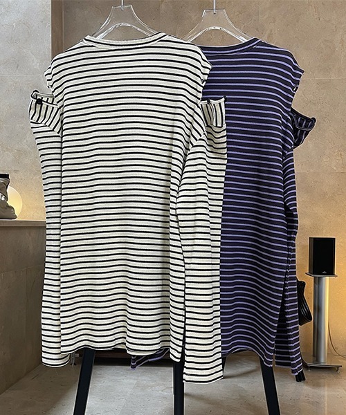 「chuclla」 長袖カットソー FREE パープル レディース_画像8