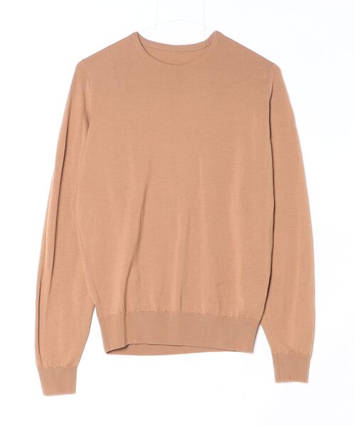JOHN SMEDLEY（ジョンスメドレー） 長袖ニット - ブラウン メンズ