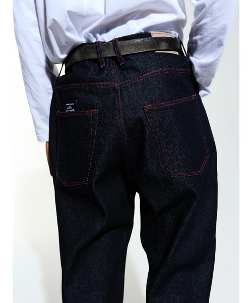POP TRADING COMPANY ブラックデニム サイズS Pop Drs Pants Raw Denim