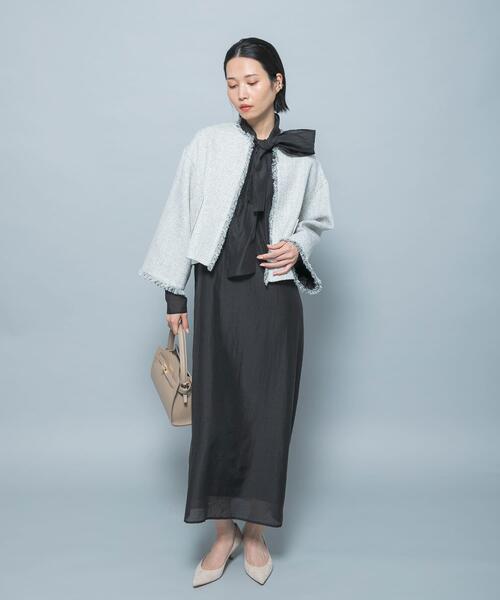 ワンピース シルク混シアーオーガンジーワンピース : ZOZOTOWN Yahoo