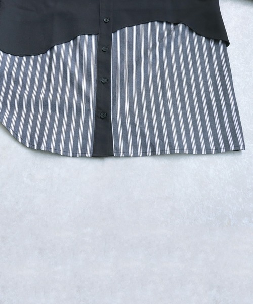 「antiqua」 長袖シャツ ONESIZE ブラック レディース_画像6
