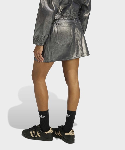 adidas（アディダス） デニムスカート スリーストライプス スカート