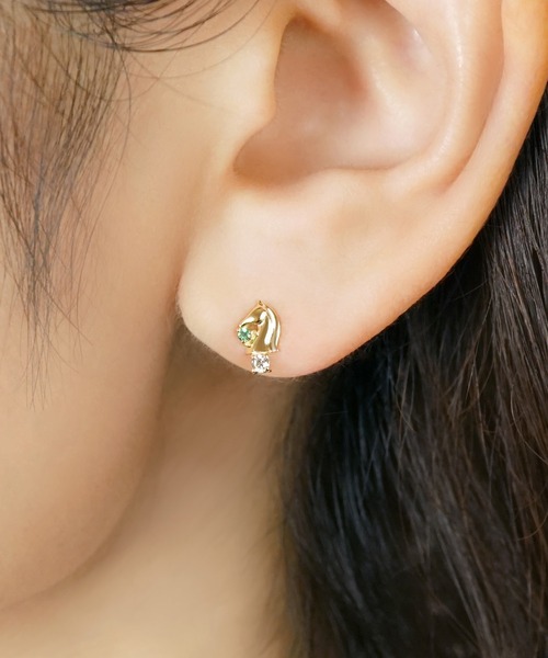TAKE-UP（テイクアップ） ピアス 「 Solo Pierce」K18・K10 チェス