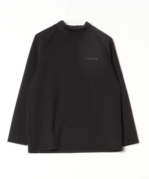 DENHAM（デンハム） ワンポイント長袖Tシャツ - ブラック メンズ