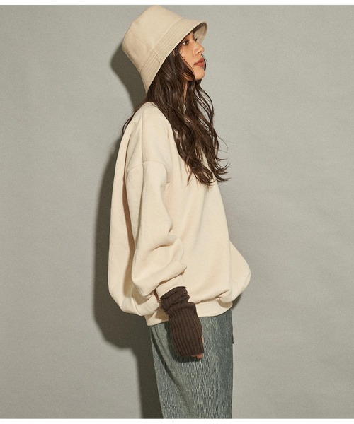 「ANAP」 スウェットカットソー FREE ブラック レディース_画像4