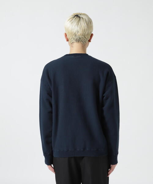 「ATON」 スウェットカットソー 4 ネイビー メンズ_画像9