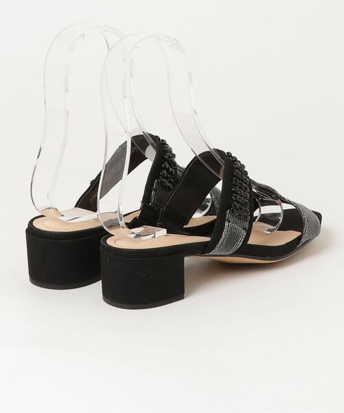 「Clarks」 ヒールサンダル「CUSHIONコラボ」 22.5cm ブラック レディース_画像2