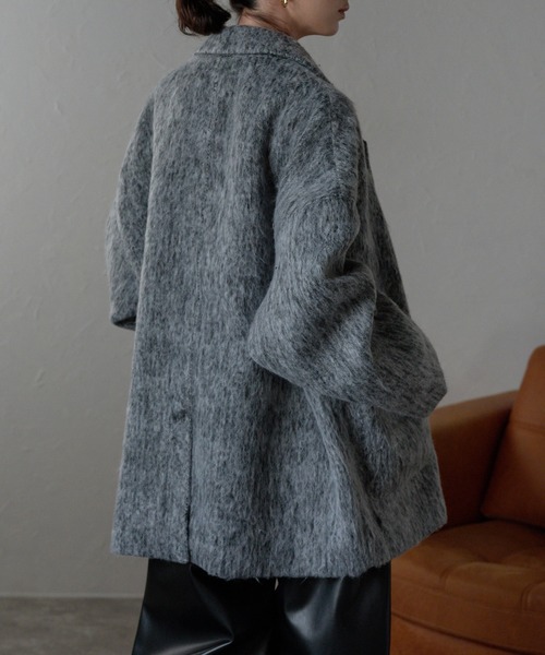 「r.」 チェスターコート FREE グレー レディース_画像8