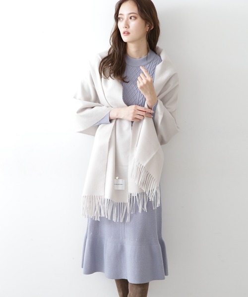 「JILL by JILL STUART」 ニットワンピース FREE ブルー レディース_画像3