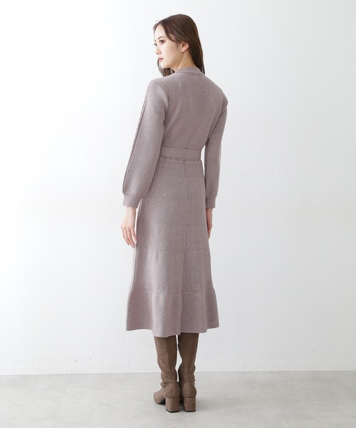 「JILL by JILL STUART」 ニットワンピース FREE ブルー レディース_画像8