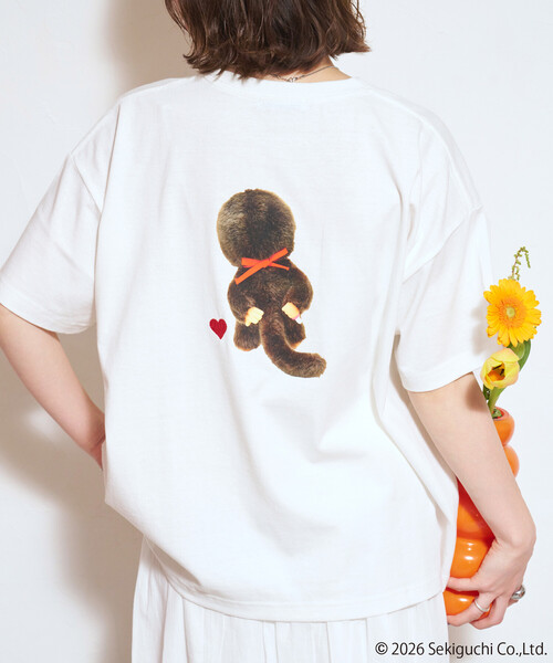 モンチッチ 虹Tシャツ クマポシェット FREAK'S STORE（フリークスストア） tシャツ 半袖 限定展開 モンチッチ