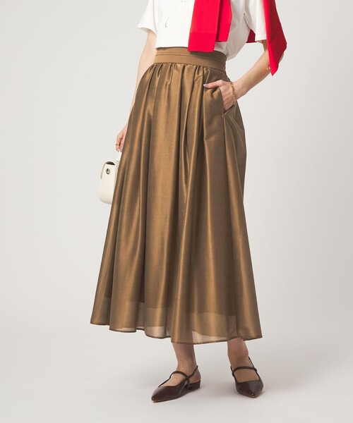 スカート カールマイヤー タック ギャザー スカートの画像
