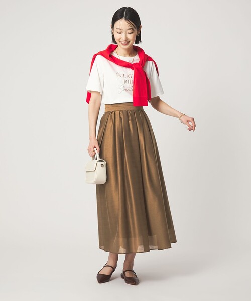 スカート カールマイヤー タック ギャザー スカートの画像