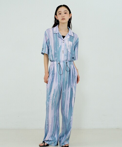 NOMINE（ノミネ） ワイドパンツ パンツ 「セットアップ対応」ペイント