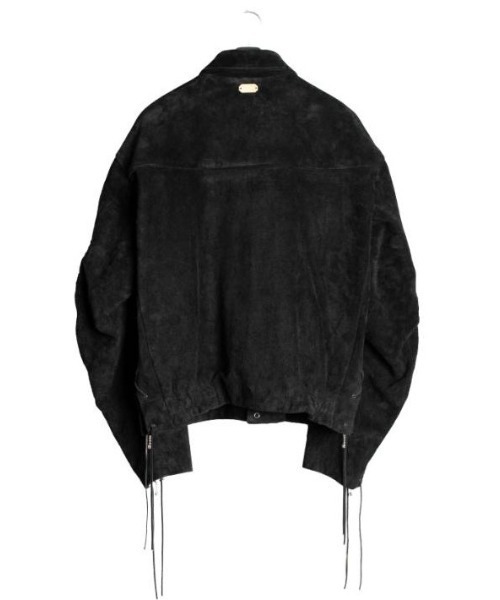 ブルゾン アウター seveskig/セブシグ/Argyle Patchwork Suede Jacket メンズ レディースの画像